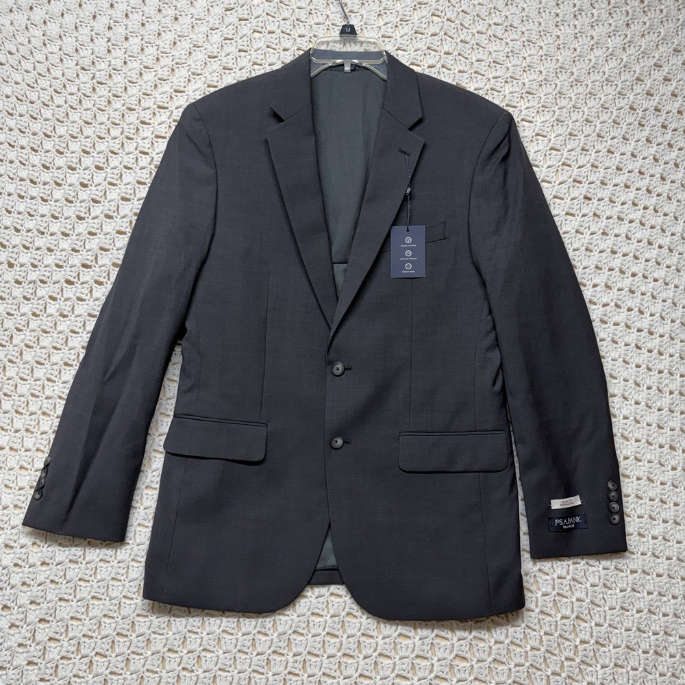 Jos. A. Bank Slim Fit Suit Separate Mens Jacket Size 39R  Gray Wool Blend NWT